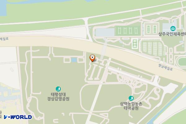 삼백농업농촌테마공원(경상감영공원) 위치 지도 — 경상북도 상주시 복룡동 512