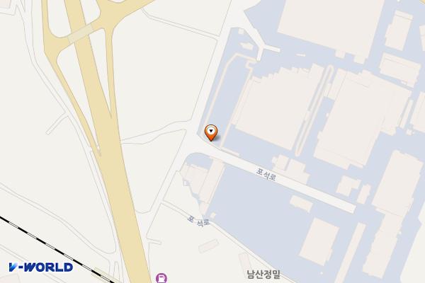 내남농공단지주차장 위치 지도 — 경상북도 경주시 내남면 노곡리 1023 엠에스오토텍