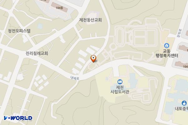 장락생활체육공원 위치 지도 — 충청북도 제천시 장락동 671-6