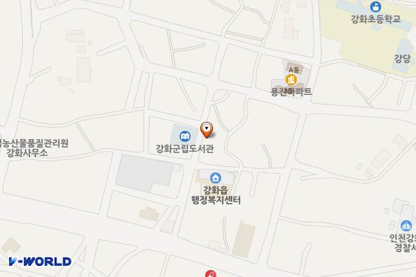 관청리(중앙시장B동)주차장 위치 지도 — 인천광역시 강화군 강화읍 관청리 523-1