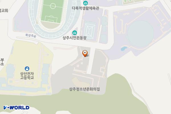 상주시 청소년수련관 위치 지도 — 경상북도 상주시 계산동 492-8