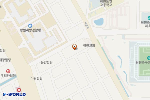 사파동복합공영주차타워 위치 지도 — 경상남도 창원시 성산구 사파동 64-2