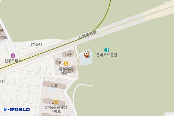 방배숲도서관 위치 지도 — 서울특별시 서초구 서초대로 160-7