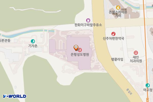 은평성모병원 지하5층 위치 지도 — 서울특별시 은평구 통일로 1021