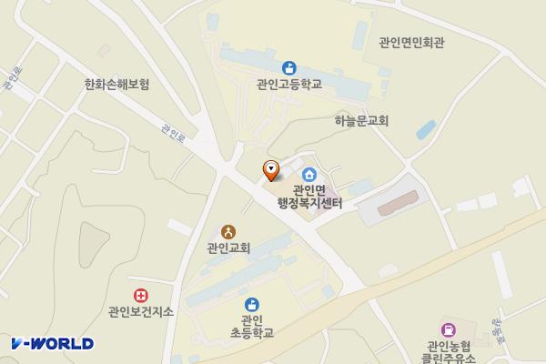 관인면사무소 위치 지도 — 경기도 포천시 관인면 관인로 18