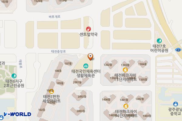 태전 국민체육센터 위치 지도 — 경기도 광주시 벼루개길42번길 20