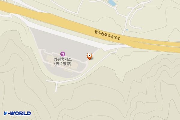 경기양평휴게소 하행선 위치 지도 — 경기도 양평군 양동면 송석2길 52