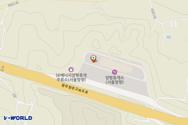 경기양평휴게소 상행선 위치 지도 — 경기도 양평군 양동면 여양3로 384-27