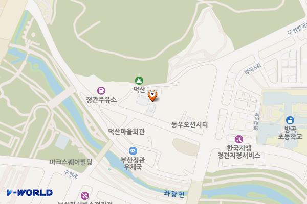 기장군도시관리공단 위치 지도 — 부산광역시 기장군 정관읍 정관덕산길 33