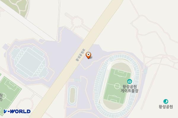 경주시 황성공원 주차장 위치 지도 — 경상북도 경주시 황성공원로 30