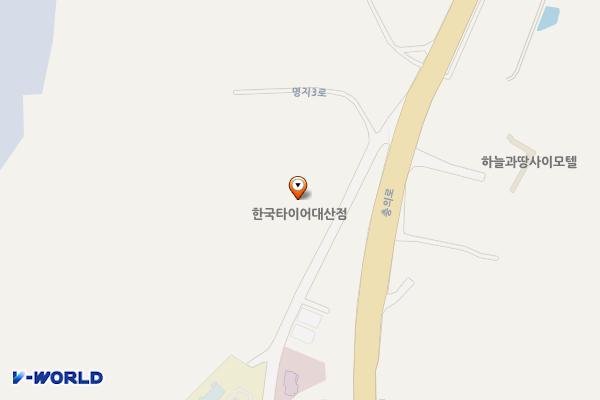 티스테이션 대산점 위치 지도 — 충청남도 서산시 대산읍 명지3로 61