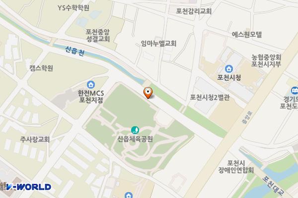 호병천 복개주차장 위치 지도 — 경기도 포천시 신읍동 125-4