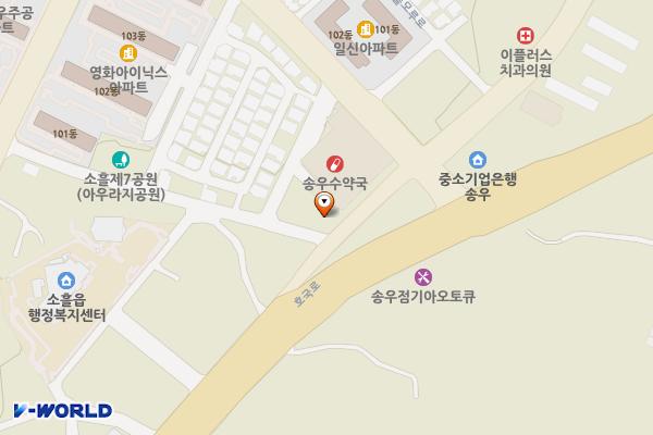 포천시이동노동자쉼터 위치 지도 — 경기도 포천시 소흘읍 솔모루로 5