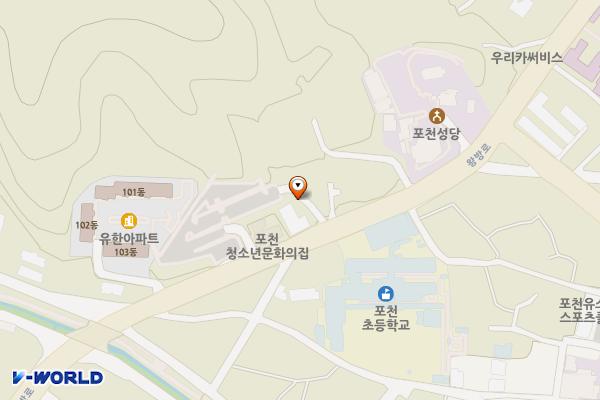 왕방산 등산로 공영주차장 위치 지도 — 경기도 포천시 신읍동 139-20
