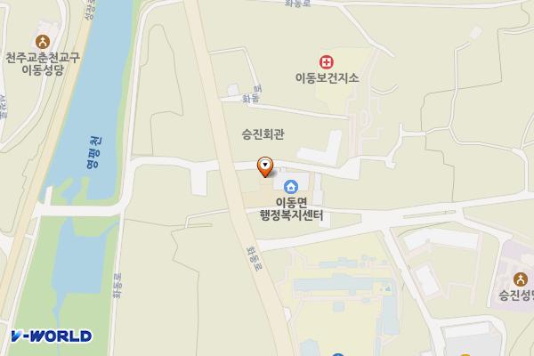 이동면사무소 위치 지도 — 경기도 포천시 이동면 화동로 2048