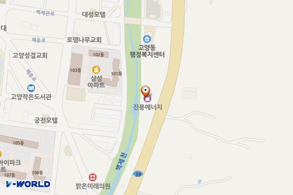 S-OIL 우주주유소 위치 지도 — 경기도 고양시 덕양구 호국로 1693