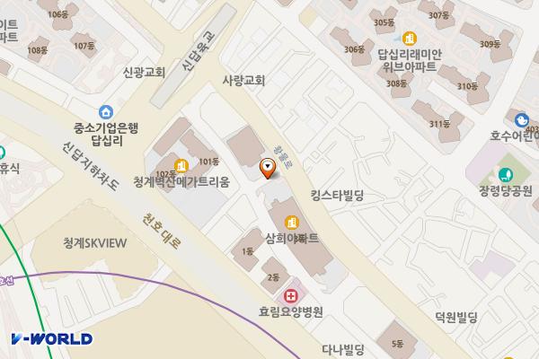 답십리노상주차장 위치 지도 — 서울특별시 동대문구 고미술로 16