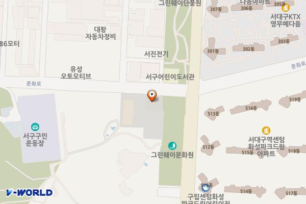 대구시_대구서구청소년수련관 위치 지도 — 대구광역시 서구 문화로 122