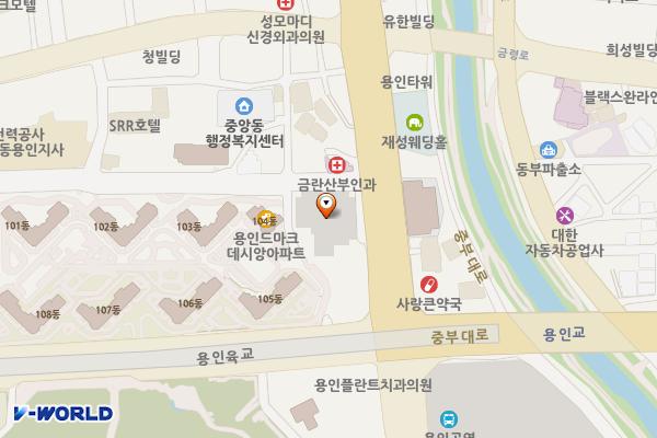 중앙공영 위치 지도 — 경기도 용인시 처인구 백옥대로 1103