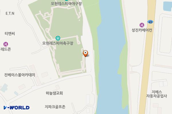 모현레스피아 위치 지도 — 경기도 용인시 처인구 모현읍 문현로357번길 107