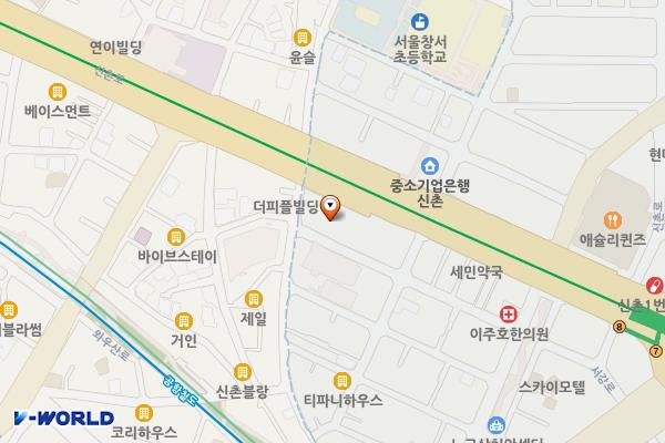 하나로마트농협신촌점 위치 지도 — 서울특별시 마포구 신촌로 66