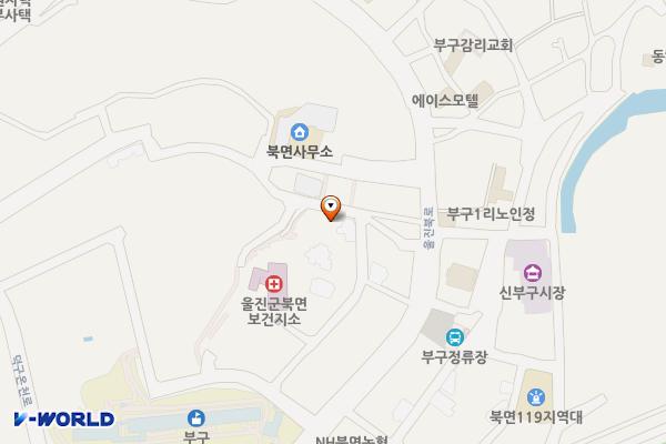 북면사무소 위치 지도 — 경상북도 울진군 북면 부구리 160-6