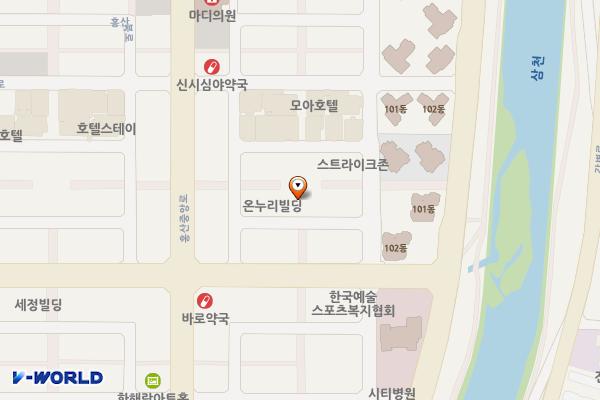 비보이광장 위치 지도 — 전북특별자치도 전주시 완산구 홍산남로 83-17