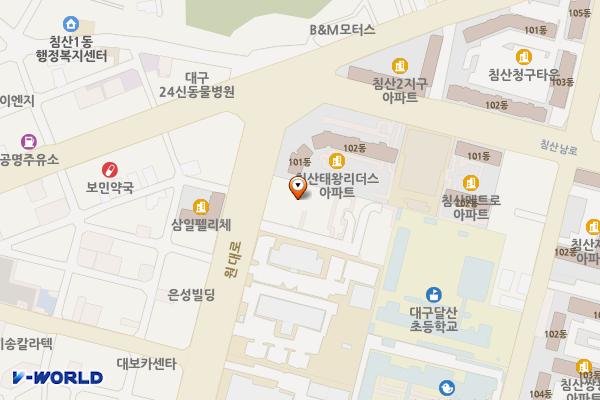 대구화성파크드림갤러리 위치 지도 — 대구광역시 북구 원대로 130