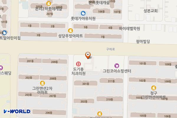대구시_대구은행 본리동지점 위치 지도 — 대구광역시 달서구 구마로 180