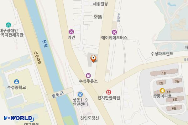 대구시_DGB대구은행 파동지점 위치 지도 — 대구광역시 수성구 수성로 5
