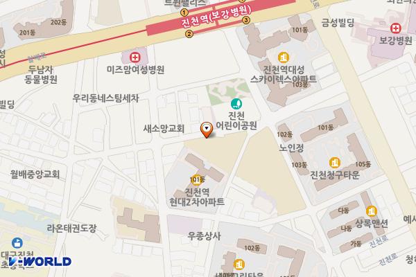 대구시_진천동행정복지센터 위치 지도 — 대구광역시 달서구 진천로9길 37