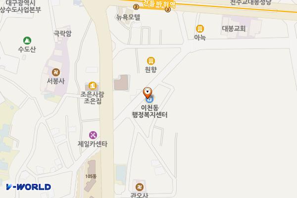 대구시_이천동행정복지센터 위치 지도 — 대구광역시 남구 이천로28길 8-14