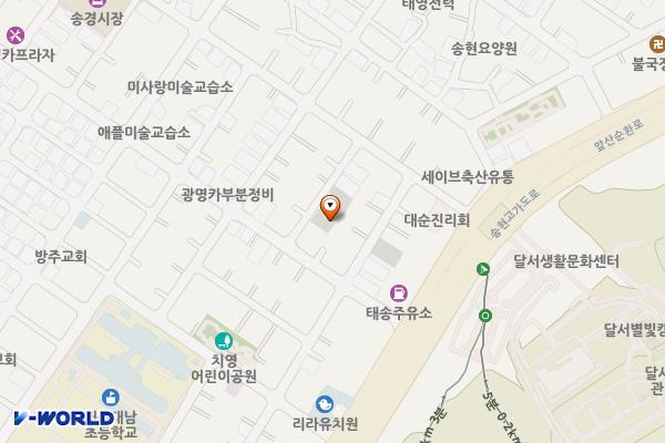 대구시_송현1동2공영주차장 위치 지도 — 대구광역시 달서구 송현동 1971-2