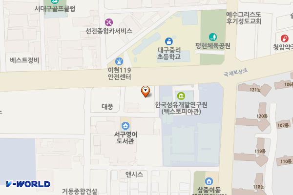 대구시_서대구산업단지근로자복지회관 위치 지도 — 대구광역시 서구 국채보상로 124