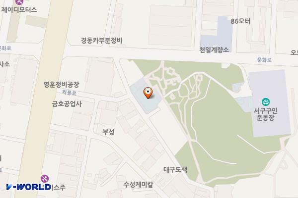 대구시_서구국민체육센터 위치 지도 — 대구광역시 서구 문화로 72