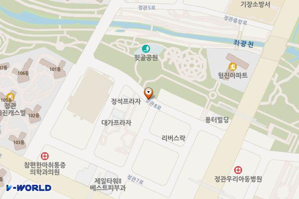 정관읍상업지역노상공영주차장 위치 지도 — 부산광역시 기장군 정관읍 정관8로