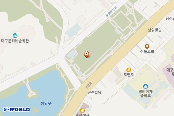 대구시_두류공원1공영주차장 위치 지도 — 대구광역시 달서구 공원순환로 216