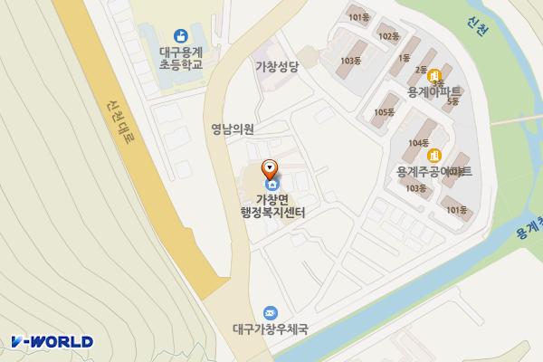 대구시_가창면행정복지센터 위치 지도 — 대구광역시 달성군 가창면 가창로 1100