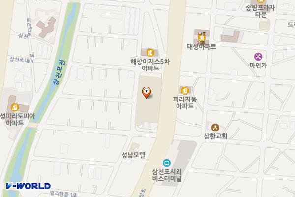 홈플러스 삼천포점 위치 지도 — 경상남도 사천시 중앙로 165
