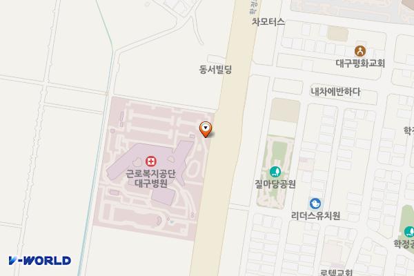 근로복지공단대구병원 위치 지도 — 대구광역시 북구 학정로 515