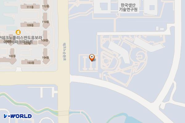 한국전자통신연구원 대경권연구센터 위치 지도 — 대구광역시 달성군 유가읍 테크노순환로10길 1