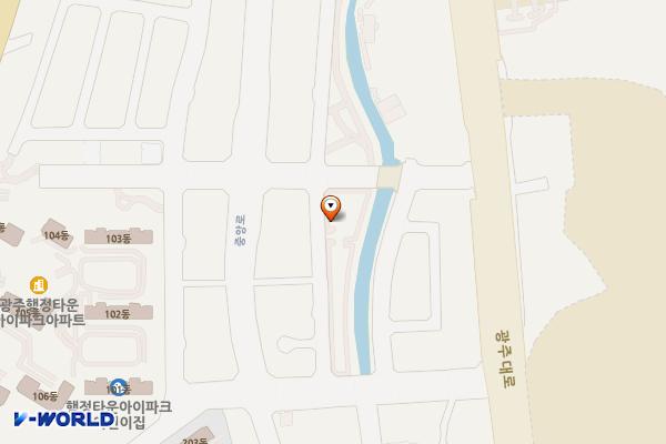 송정지구 공영 위치 지도 — 경기도 광주시 송정동 695