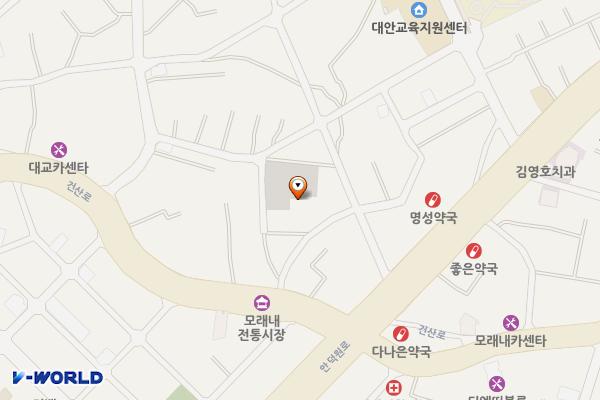모래내시장 주차장 위치 지도 — 전북특별자치도 전주시 덕진구 모래내4길 8-8
