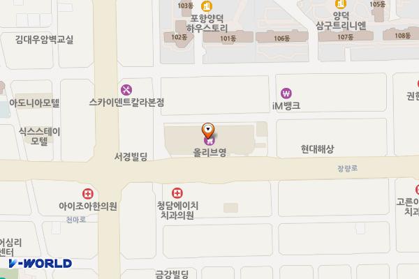 하나로마트 포항점 위치 지도 — 경상북도 포항시 북구 장량로 171