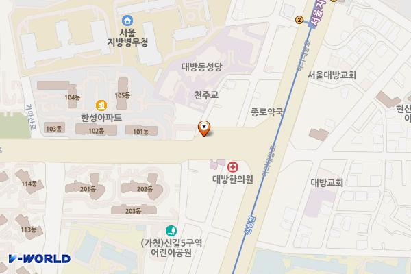 신길동 816 주차장 위치 지도 — 서울특별시 영등포구 신길동 816