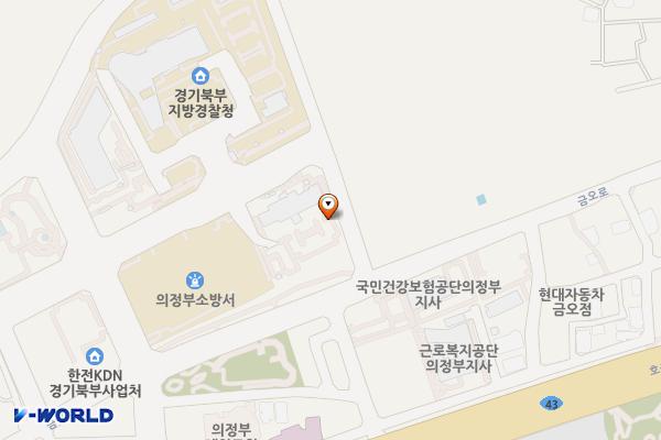 의정부준법지원센터 위치 지도 — 경기도 의정부시 금오로23번길 22-52