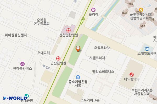 복지로1 공영주차장 위치 지도 — 경기도 시흥시 대야동 528-1