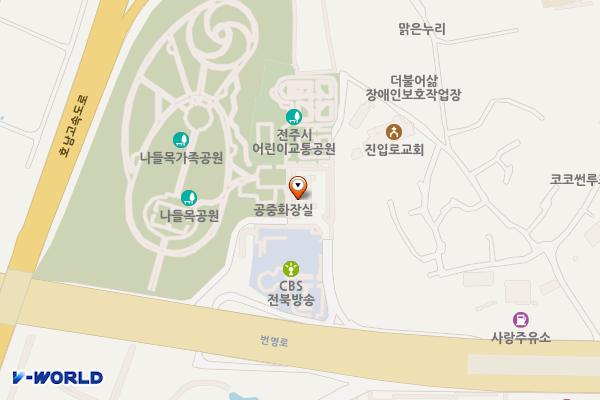 군산익산만남 위치 지도 — 전북특별자치도 전주시 덕진구 용정동 50-16
