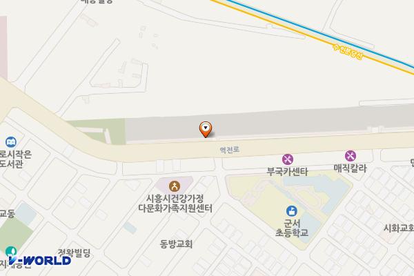 군서초 공영주차장 위치 지도 — 경기도 시흥시 정왕동 876-732