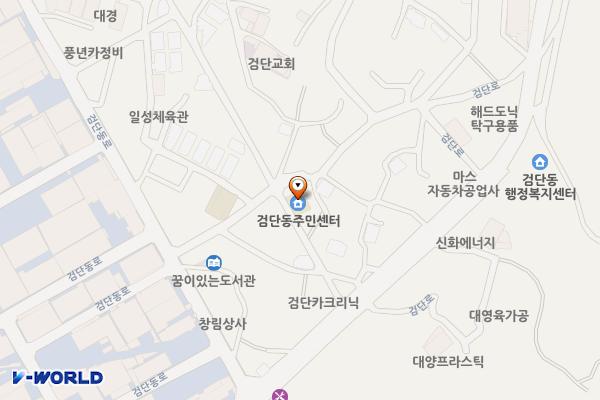 대구시_검단동행정복지센터 위치 지도 — 대구광역시 북구 검단로41길 12